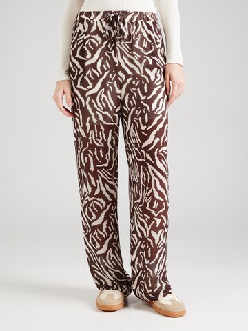 VILA Loose fit Trousers 'VIKRISTINA' in Beige: front