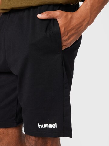 Regular Pantalon de sport Hummel en noir