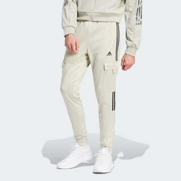 Slimfit Pantaloni sportivi 'Tiro' di ADIDAS SPORTSWEAR in beige: frontale
