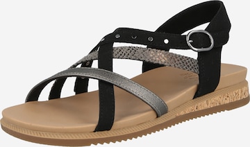 SKECHERS Sandály 'DESERT KISS - SEASIDE' – černá: přední strana