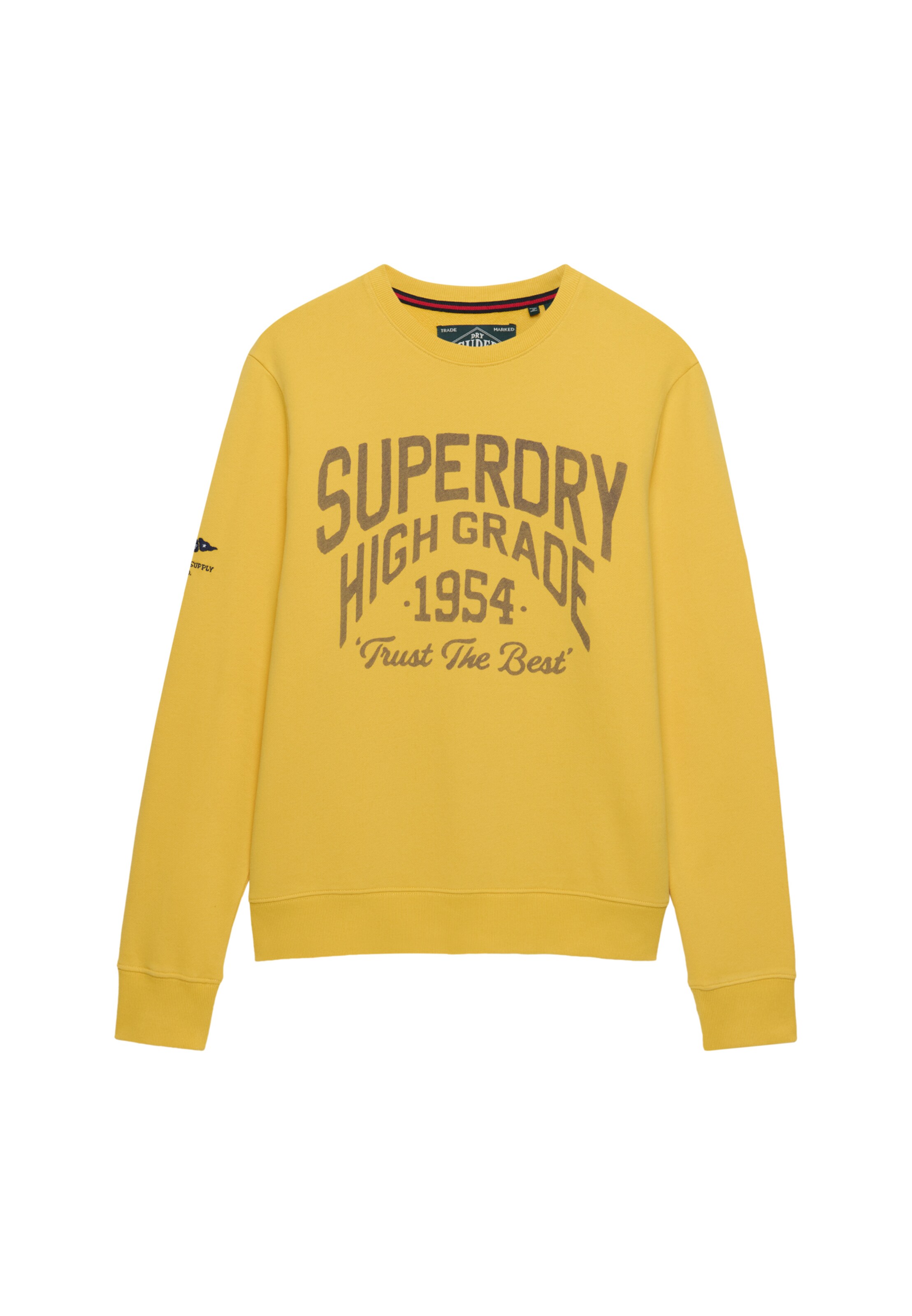 Superdry & Co Sweat-shirt en brun foncé / curry, Vue avec produit