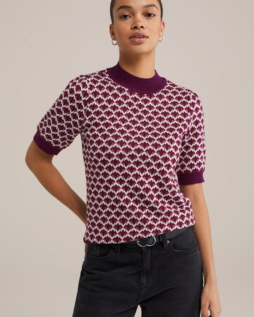 WE Fashion Sweater in Purple: front