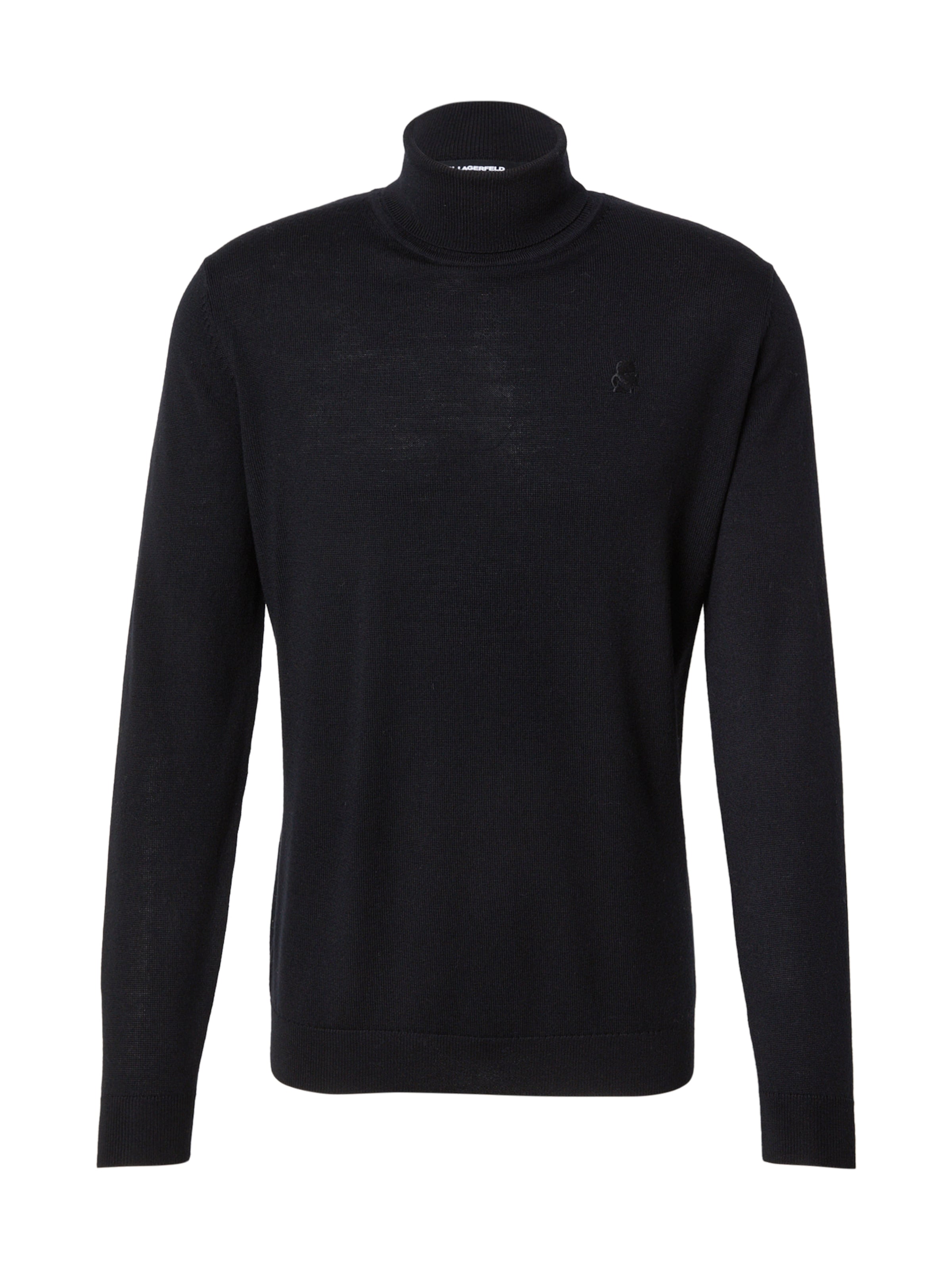 Karl Lagerfeld Πουλόβερ σε μαύρο: μπροστά
