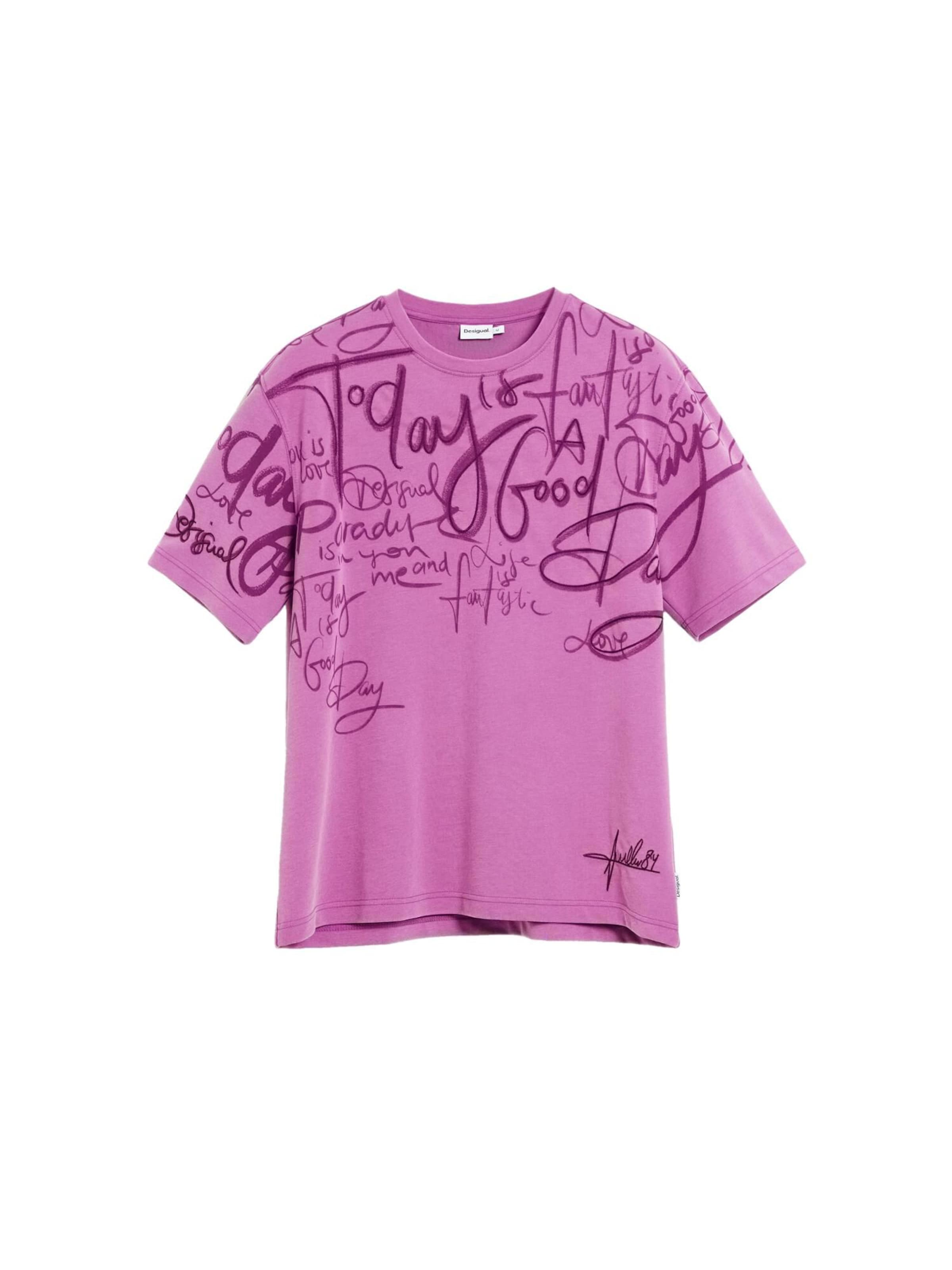 rožinė Desigual Marškinėliai: priekis