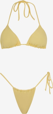 Acuarela Brand Bikini 'Rio Triangle Bikini Set' in Geel: voorkant