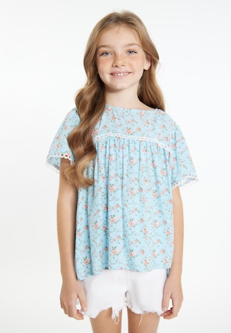 DreiMaster Vintage Blouse in Blauw: voorkant