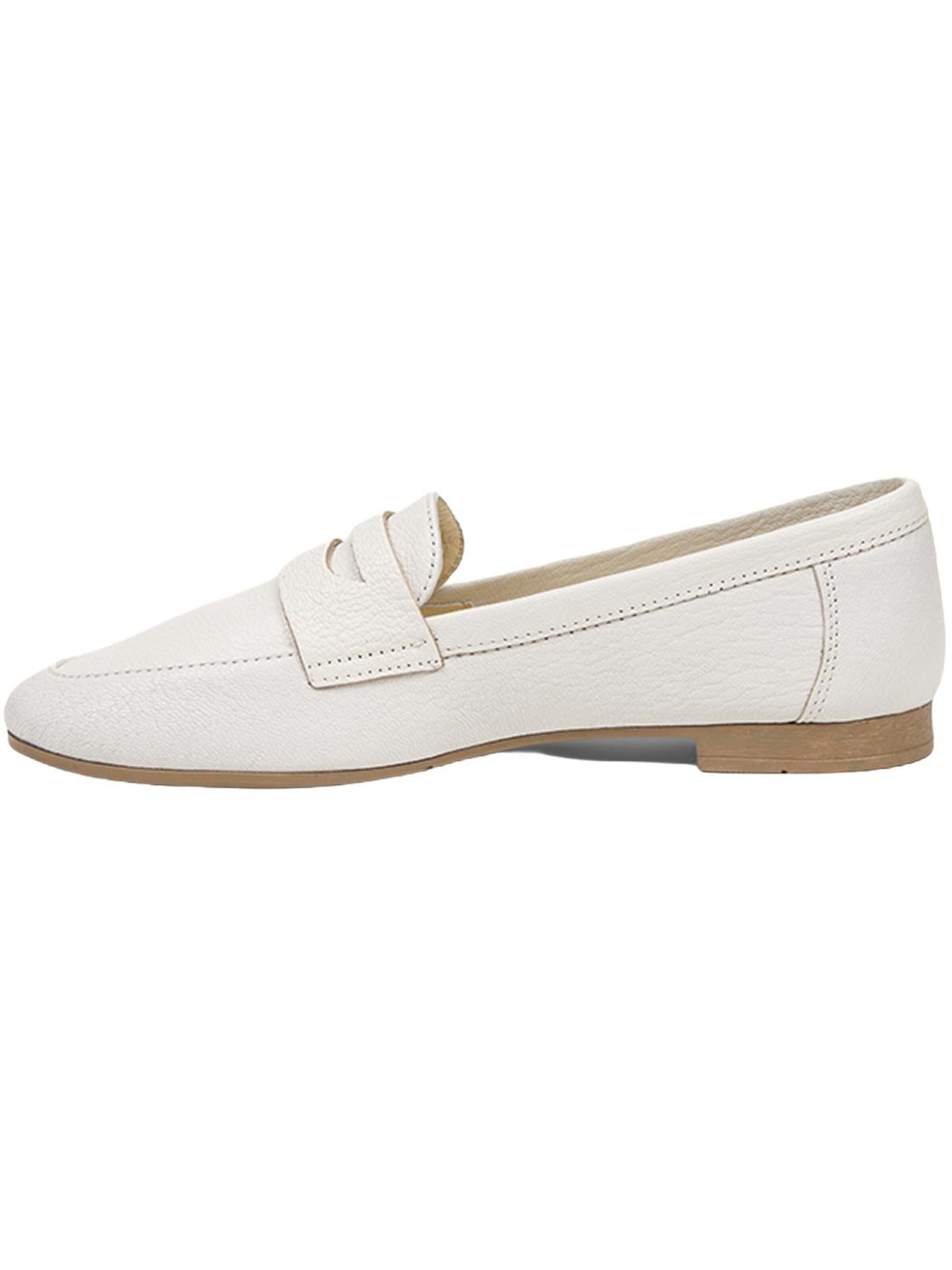 Desa Mocassins 'Loafer' in Wit: voorkant