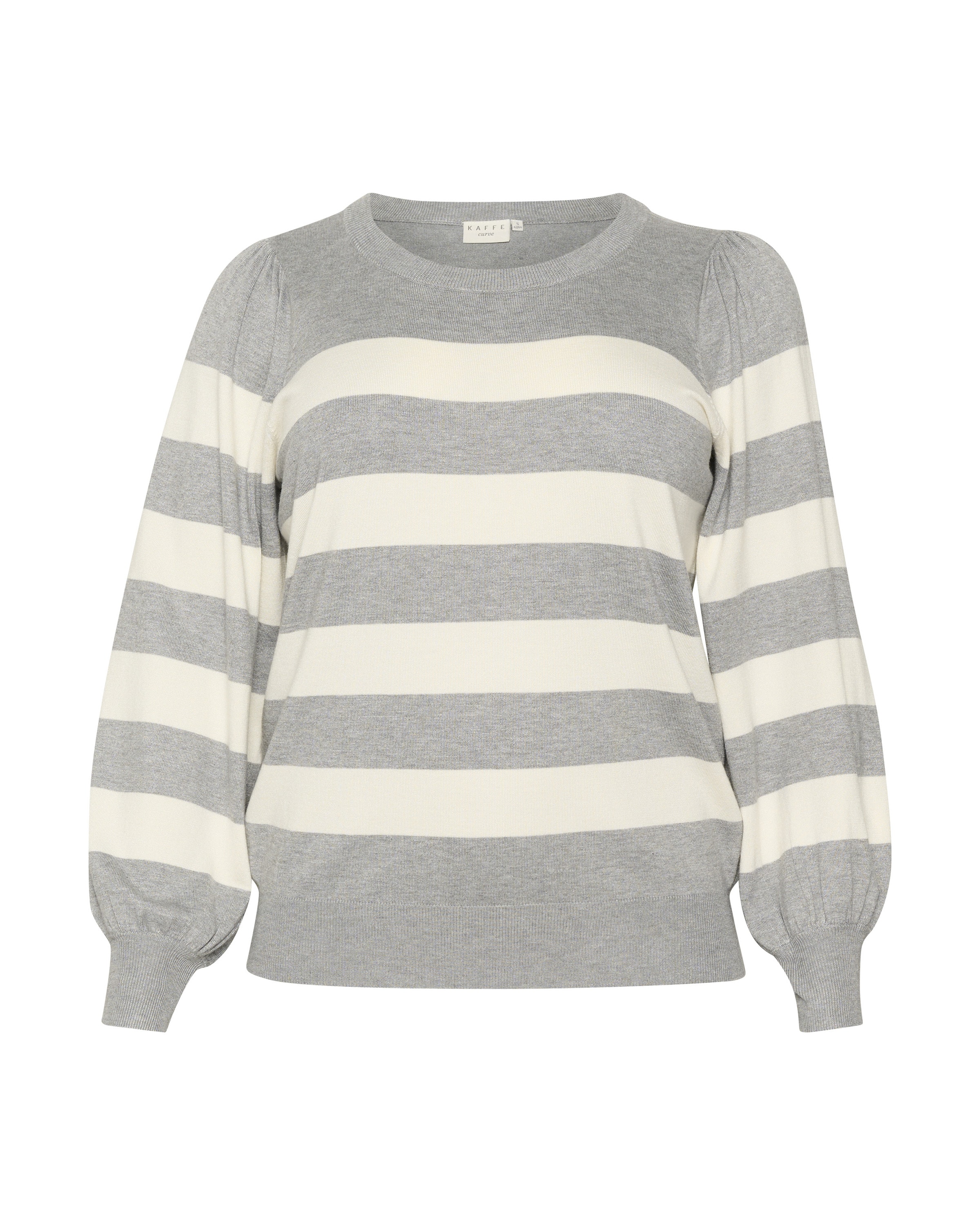 KAFFE CURVE - Pullover 'Malia' em cinzento: frente