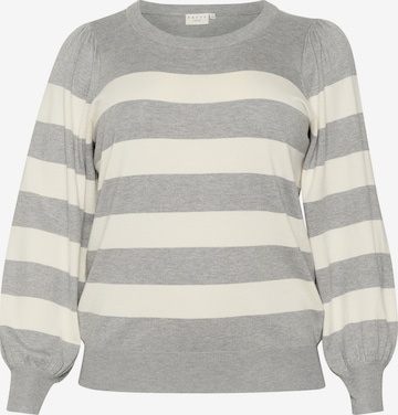 Pullover 'Malia' di KAFFE CURVE in grigio: frontale