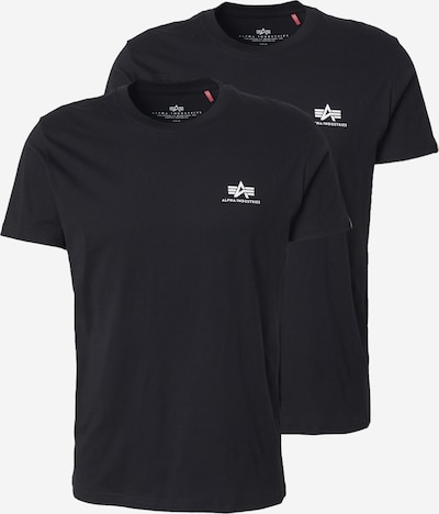 ALPHA INDUSTRIES Majica u crna / bijela, Pregled proizvoda