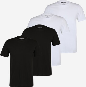 JACK & JONES - Camiseta térmica en negro: frente