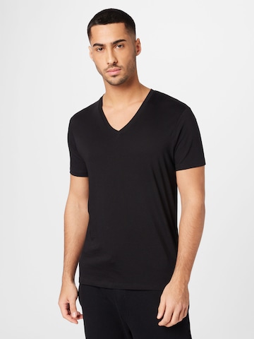 melns ARMANI EXCHANGE T-Krekls: no priekšpuses