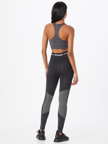 Hummel Skinny Sporthose 'Hana' in Schwarz