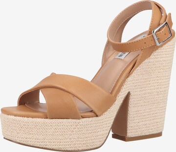 STEVE MADDEN Strap Sandals in Brown: front