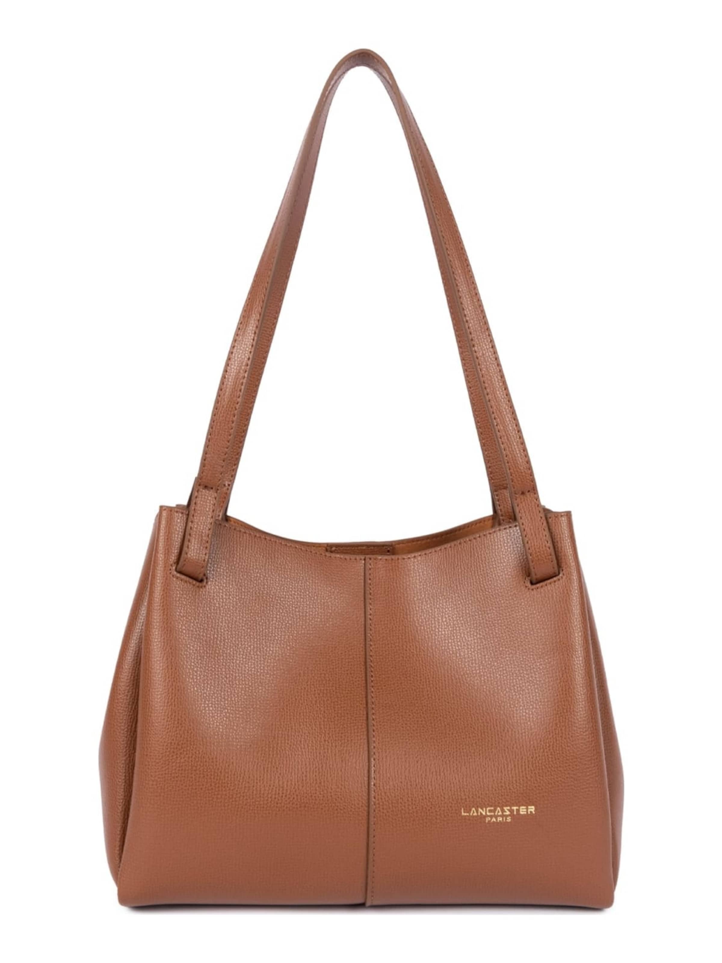 LANCASTER Paris - Shopper 'Lancaster Sac cabas épaule S Sierra Haus Camel' en marrón: frente