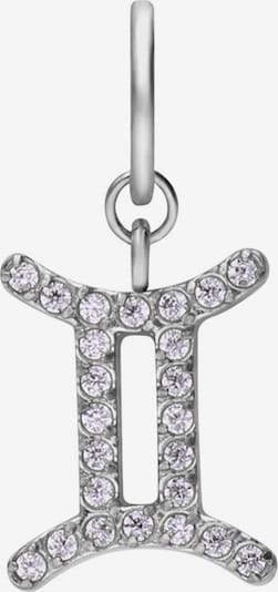 Lucardi Anhänger 'Statement' in silber / transparent, Produktansicht
