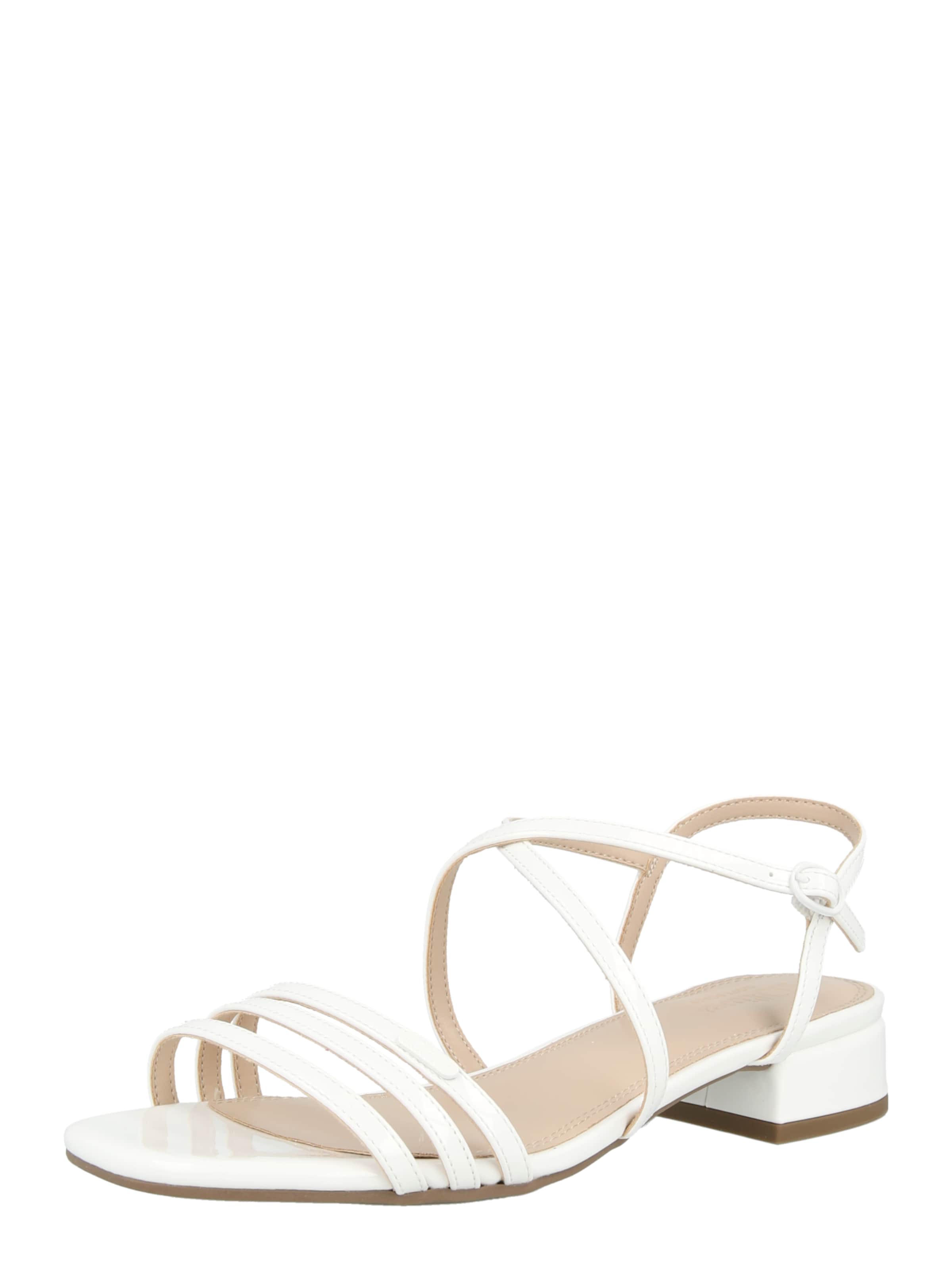 Sandale cu baretă de la s.Oliver pe alb: față