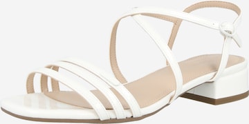 Sandale cu baretă de la s.Oliver pe alb: față