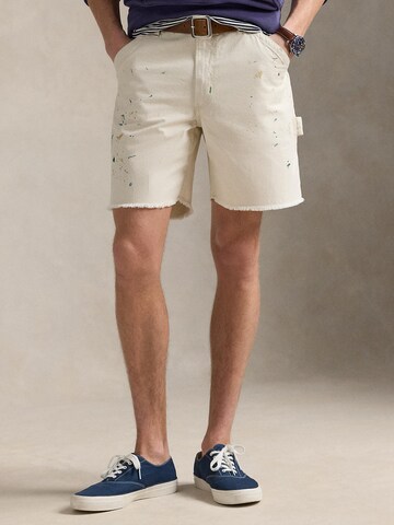 Polo Ralph Lauren Обычный Штаны в Бежевый: спереди