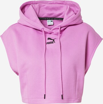 Sweat-shirt PUMA en violet : devant