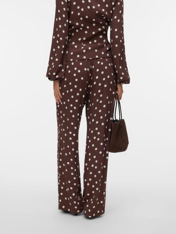 VERO MODA Baggy Broek 'Elisa' in Bruin