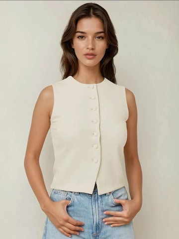 Gilet Hiccup en beige : devant