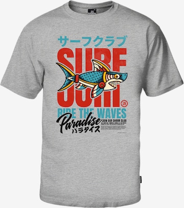 Oldskull T-Shirt in Grau: Vorderseite