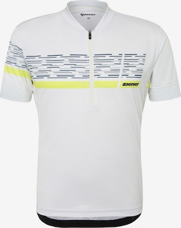ZIENER Performance Shirt 'NEMIC-Z ' in White: front