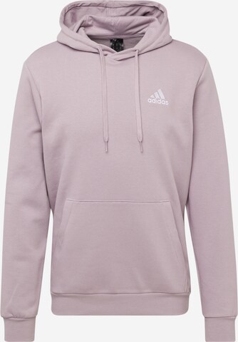 ADIDAS SPORTSWEAR Sportovní mikina 'Essentials Fleece' – fialová: přední strana