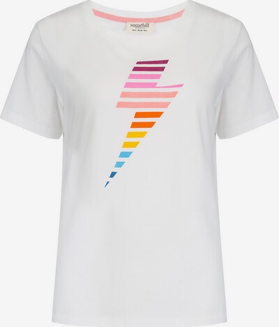 Sugarhill Brighton Shirt 'Maggie Rainbow Lightning' in Turquoise / Yellow / Purple / White, Item view