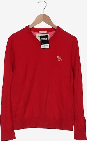 Abercrombie & Fitch Pullover L in Rot: predná strana