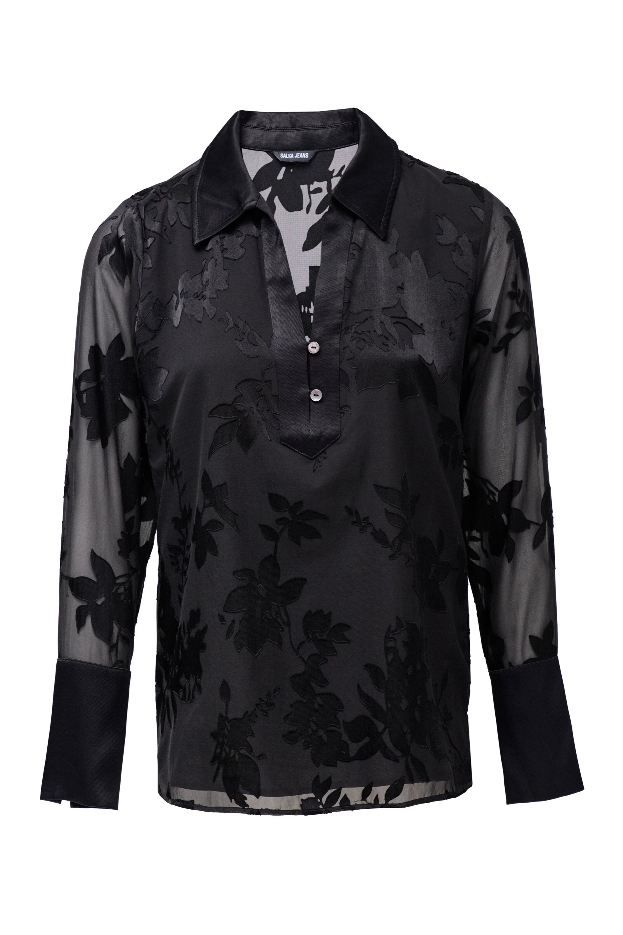 Salsa Jeans Bluse in Schwarz: Vorderseite