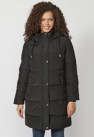 KOROSHI Winter Jacket in Black: front