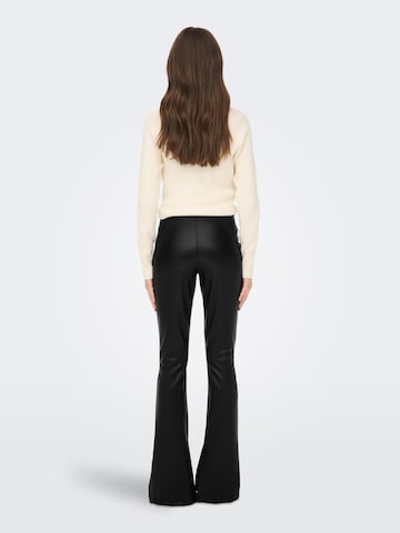 ONLY Flared Leggings 'STAR' in Schwarz