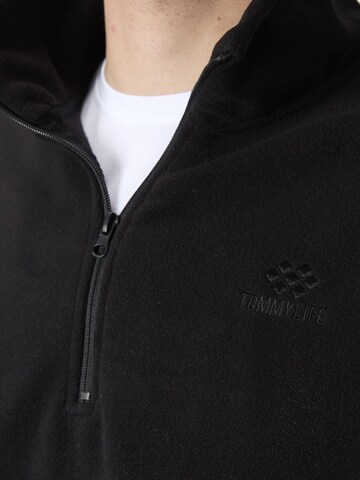 Tommy Life Fleece jas in Zwart