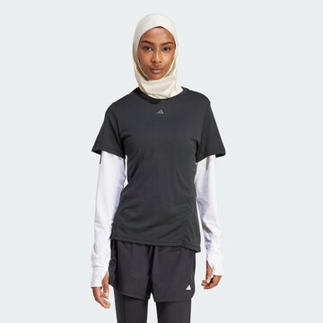 ADIDAS PERFORMANCE Functioneel shirt 'Designed for Training' in Zwart: voorkant