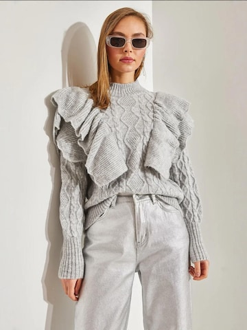 Bianco Lucci - Pullover 'Pullover' em cinzento