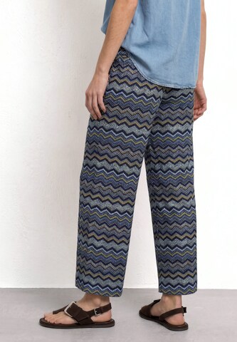 STREET ONE Wide Leg Hose in Blau