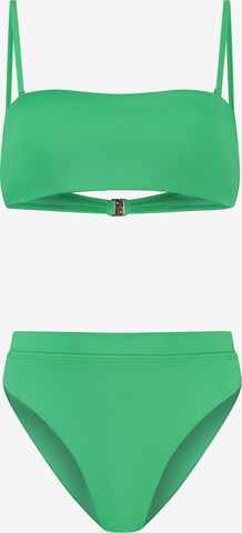 Shiwi Bandeau Bikini 'Lola' in Grün: predná strana