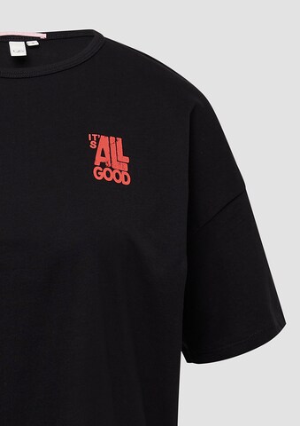 QS Shirt in Schwarz