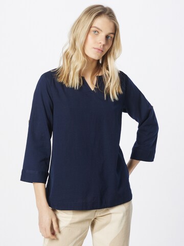 Fransa Blouse 'MADDIE' in Blauw: voorkant