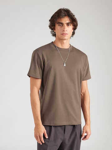 HOLLISTER Tričko 'EVERYDAY' - Hnedá: predná strana
