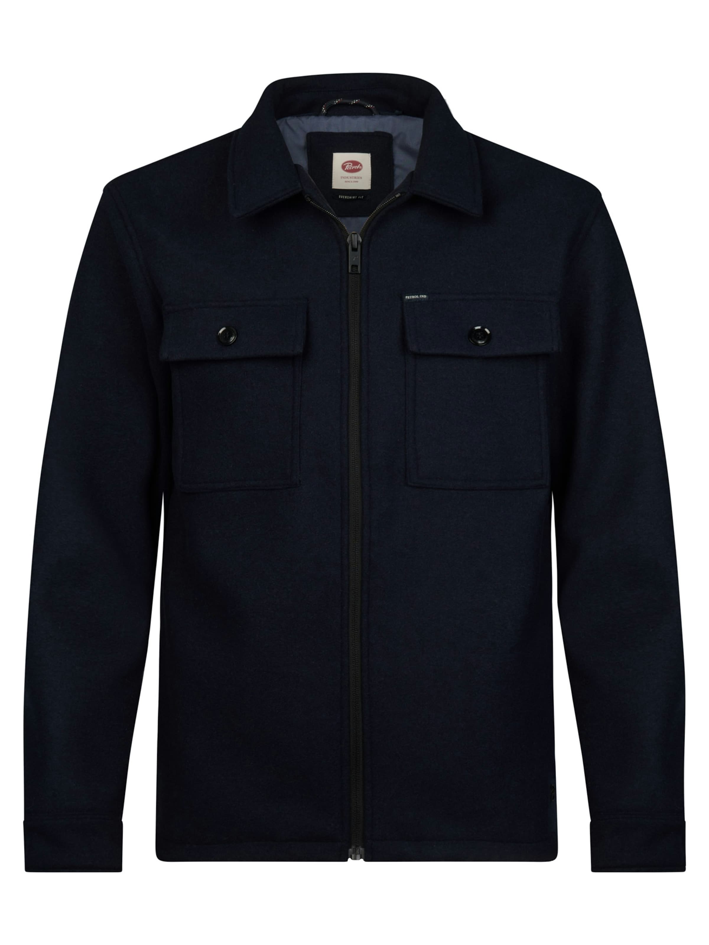 Veste mi-saison Petrol Industries en bleu : devant