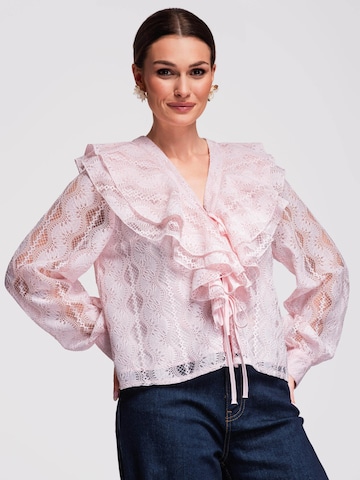 Ombre Blouse in Roze