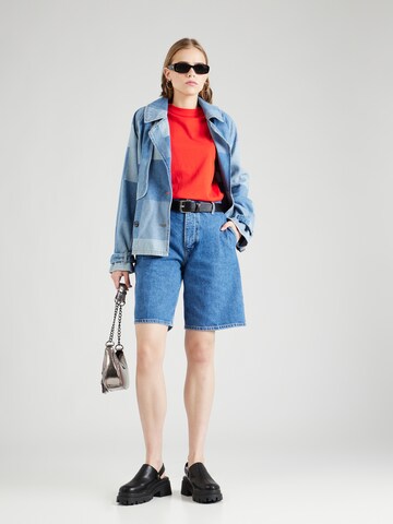 SELECTED T-Shirt 'My Essential' in Rot