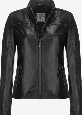 Giorgio di Mare Between-Season Jacket in Black: front