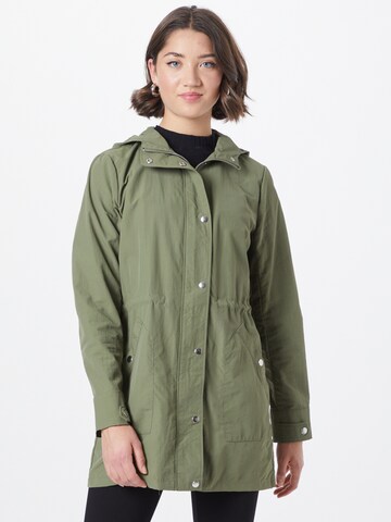 VILA Between-Seasons Coat 'Bimi' in Green: front