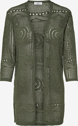 JDY Knit cardigan 'JDYKofi' in Green: front