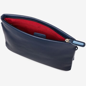 mywalit Clutch Tasche Leder 25 cm in Blau