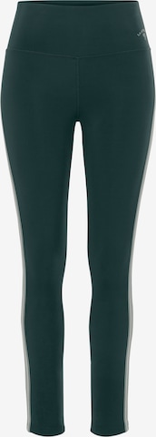 Skinny Pantalon de sport LASCANA ACTIVE en vert : devant
